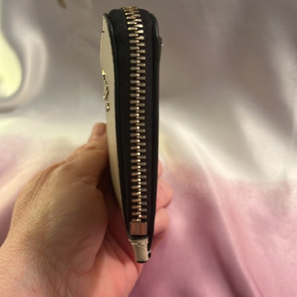 🎄🎁Kate Spade NWT Cardholder Beige/black - Picture 2 of 6